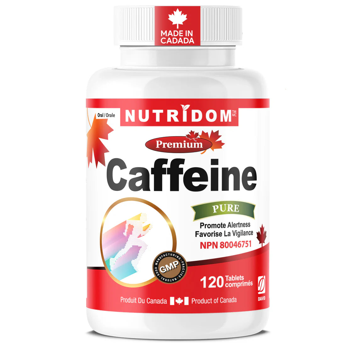 Nutridom Caffeine 200mg – 120 Capsules