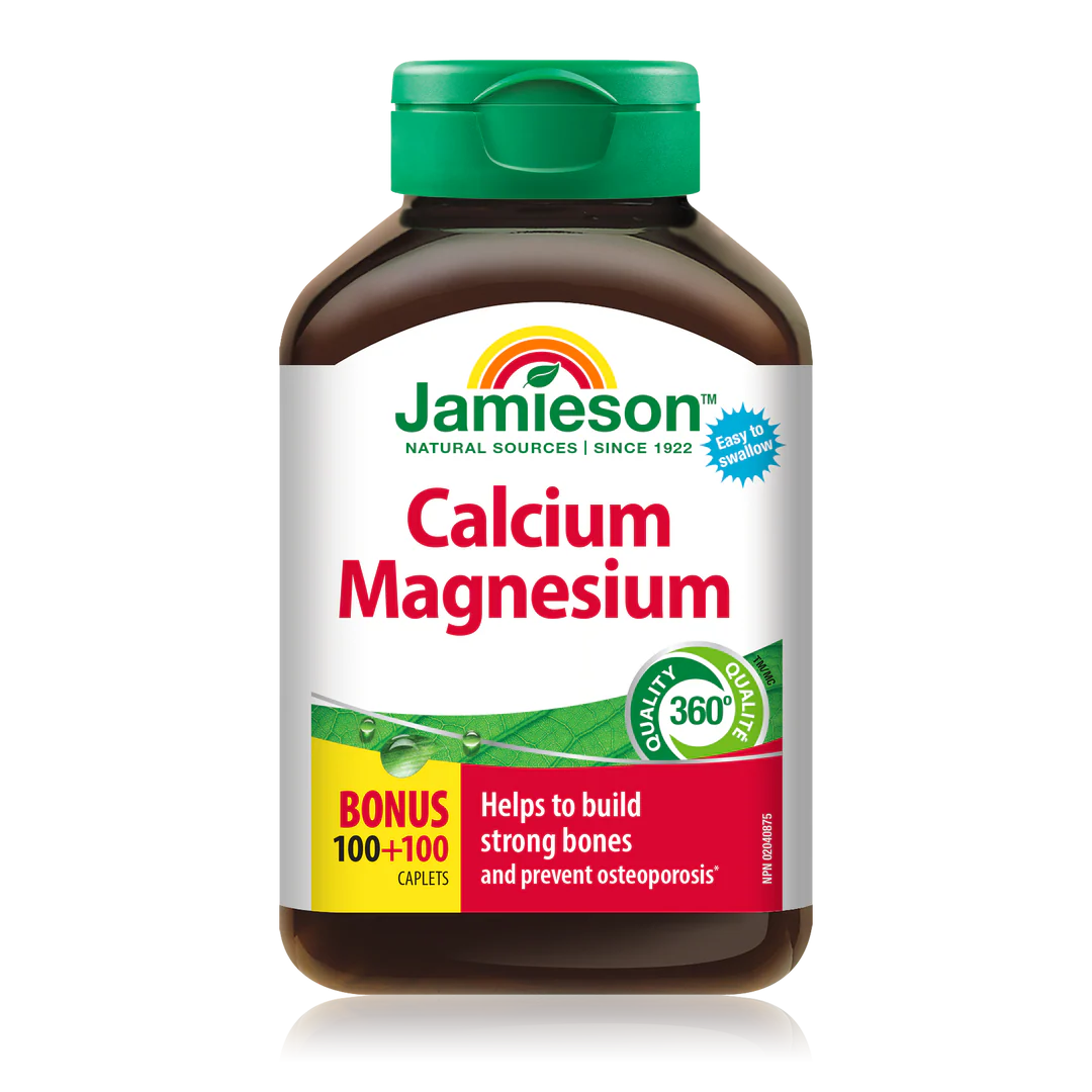 Jamieson Calcium Magnesium – 100+100 Caplets