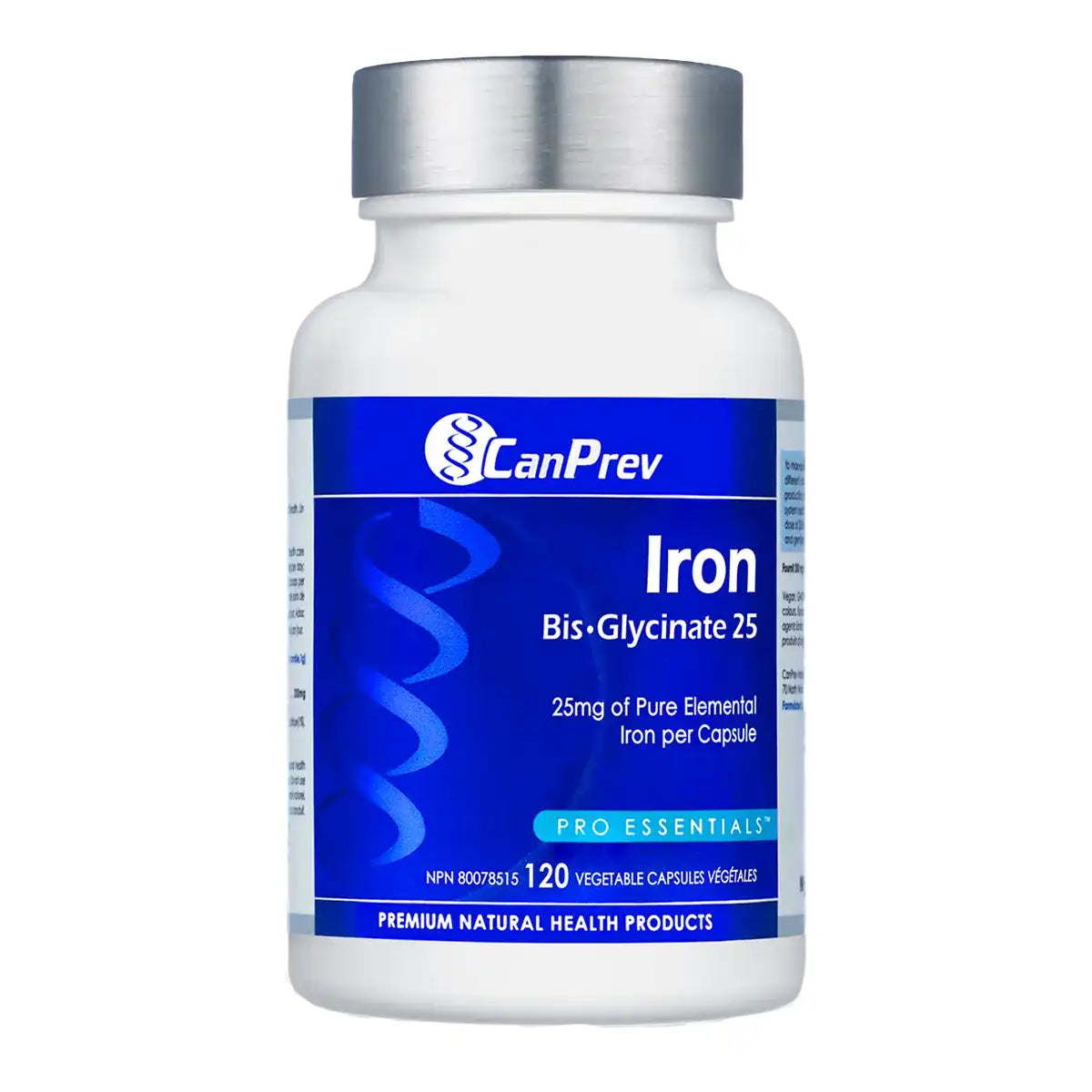 CanPrev Iron Bis-Glycinate 25 – 120 Veggie Caps