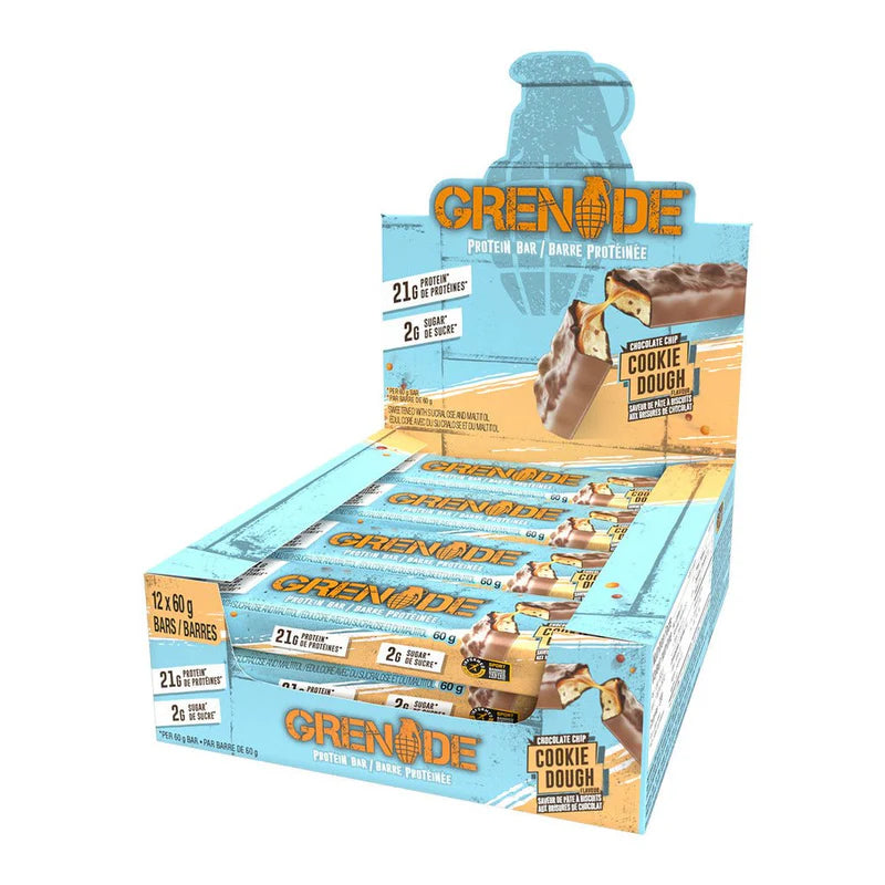 Grenade Chocolate Chip Cookie Dough – Full Box (12 Pieces)