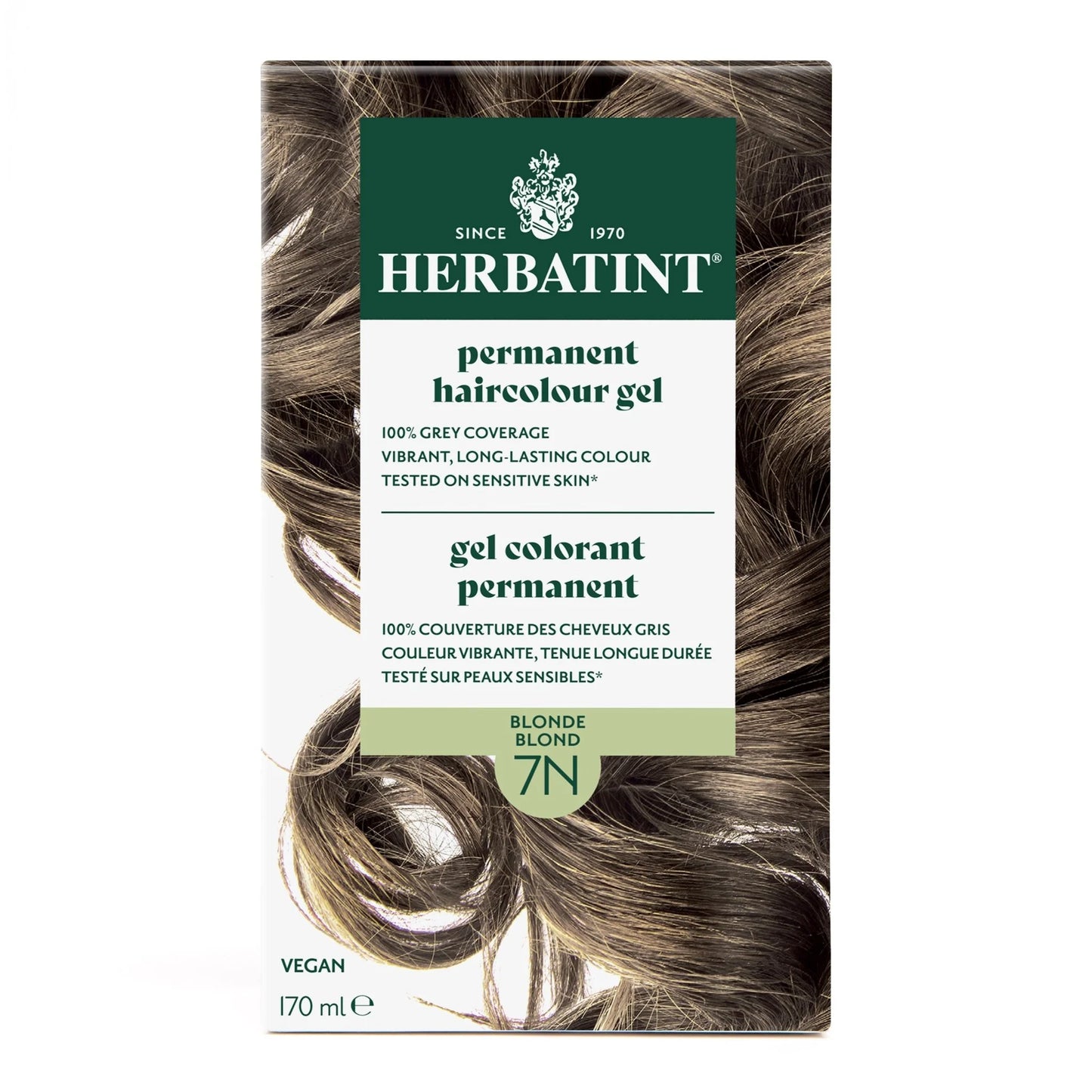Herbatint Permanent Hair Color Gel 7N Blonde – 170 mL