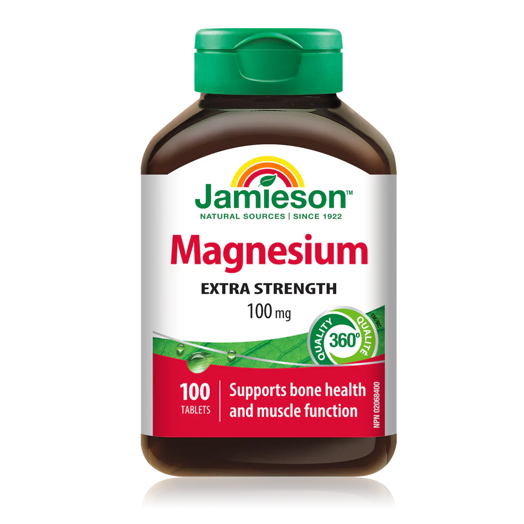 Jamieson Magnesium 100 mg – 100 Caplets