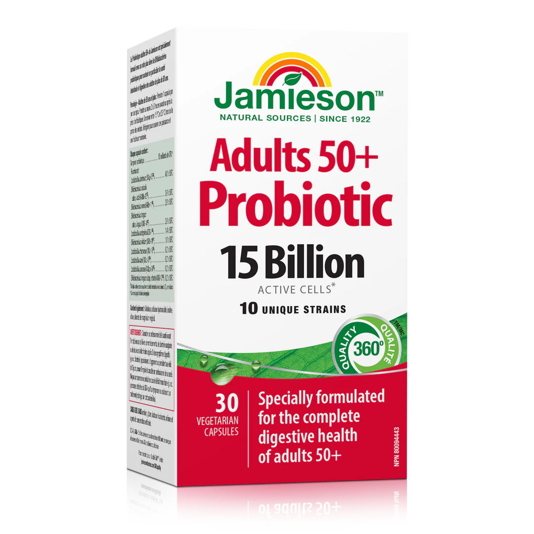 Jamieson Probiotic 15B Adult 50+ – 30 Caplets