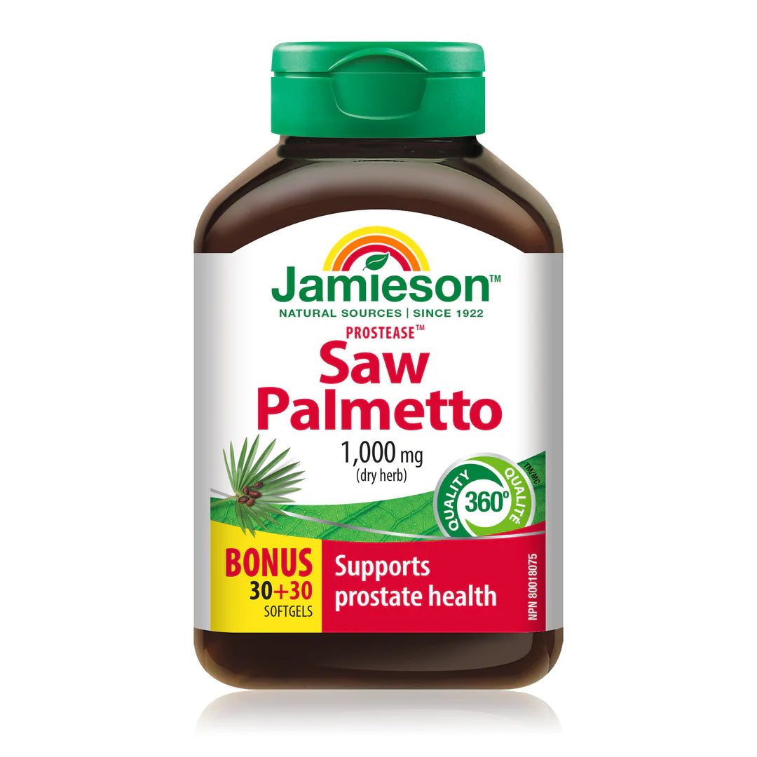 Jamieson Saw Palmetto 1000 mg – 30 + 30 Caplets