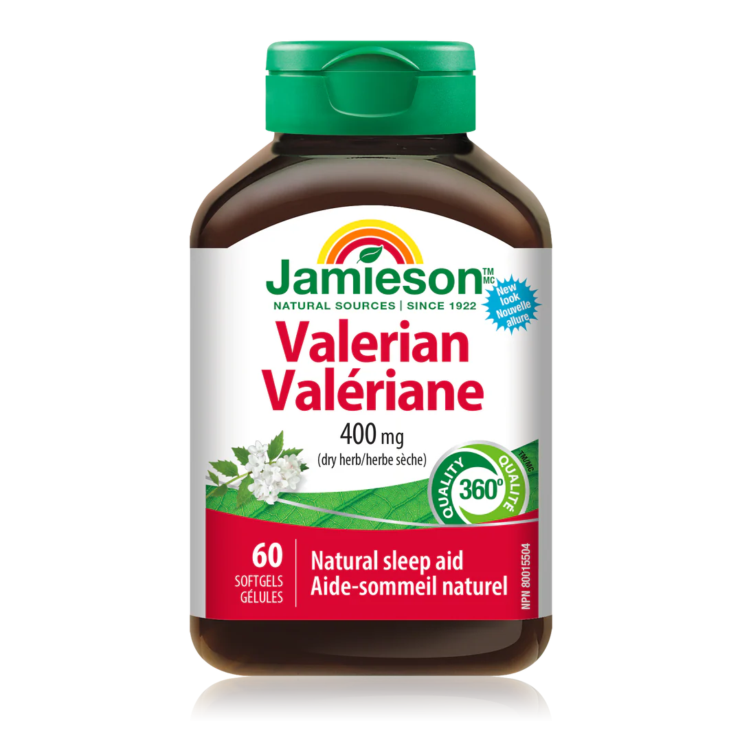 Jamieson Valerian 400 mg – 60 Caplets