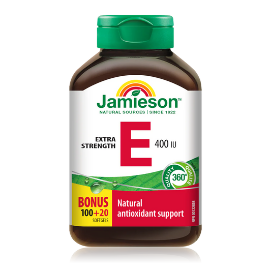 Jamieson Vitamin E 400 IU – 100 + 20 Caplets