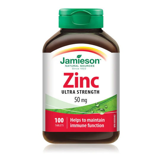 Jamieson Zinc 50 mg – 100 Caplets