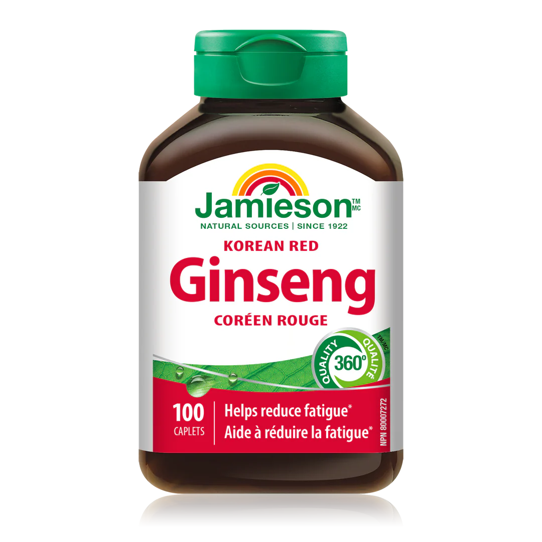 Jamieson Ginseng Korean Red – 100 Caplets