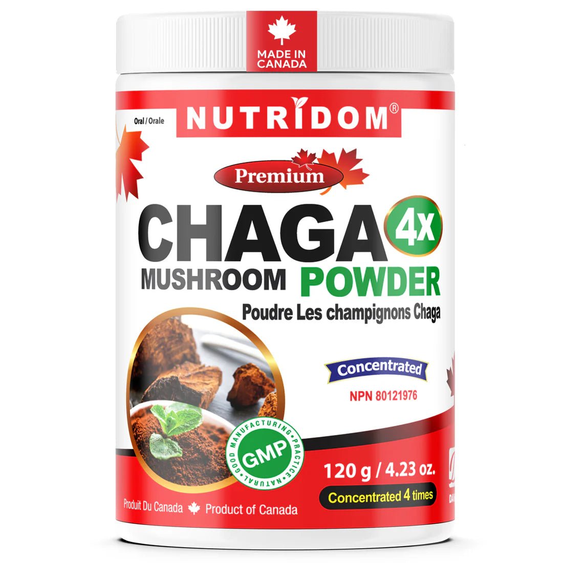 Nutridom Chaga Mushroom – 120g