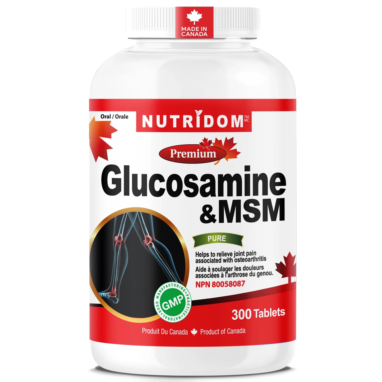 Nutridom Glucosamine & MSM – 300 Caps