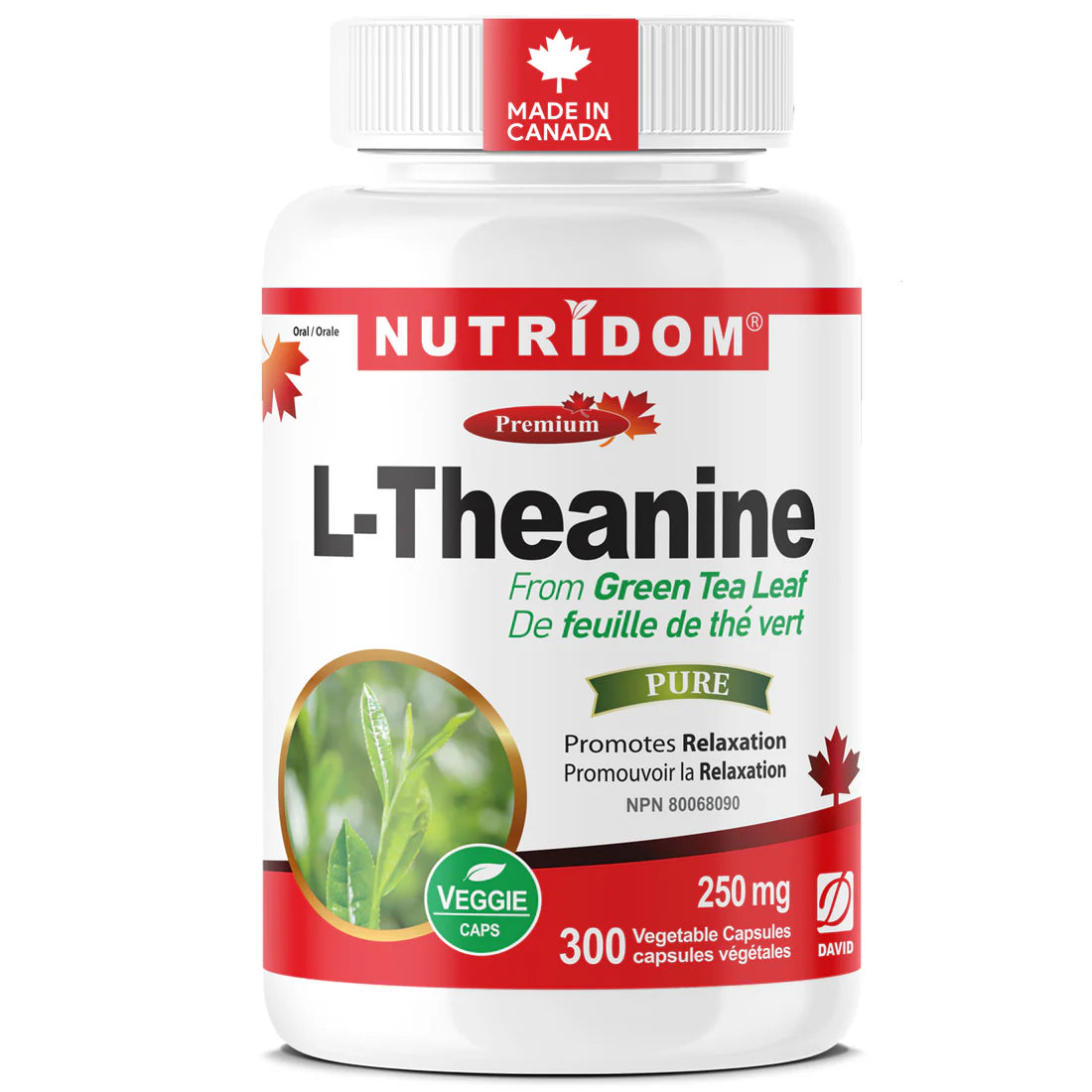 Nutridom L-Theanine – 60 Capsules