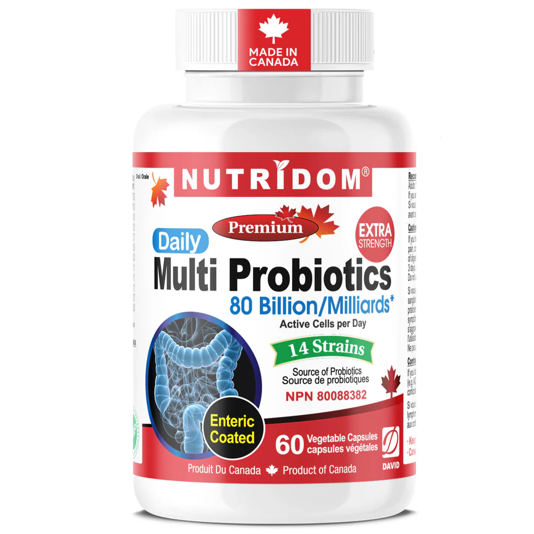 Nutridom Multi Probiotics 80 Billion – 60 Capsules