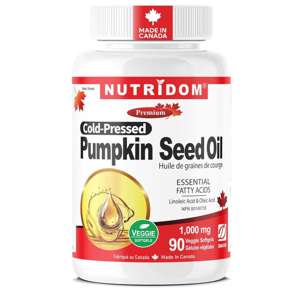Nutridom Pumpkin Seed Oil – 90 Veggie Capsules