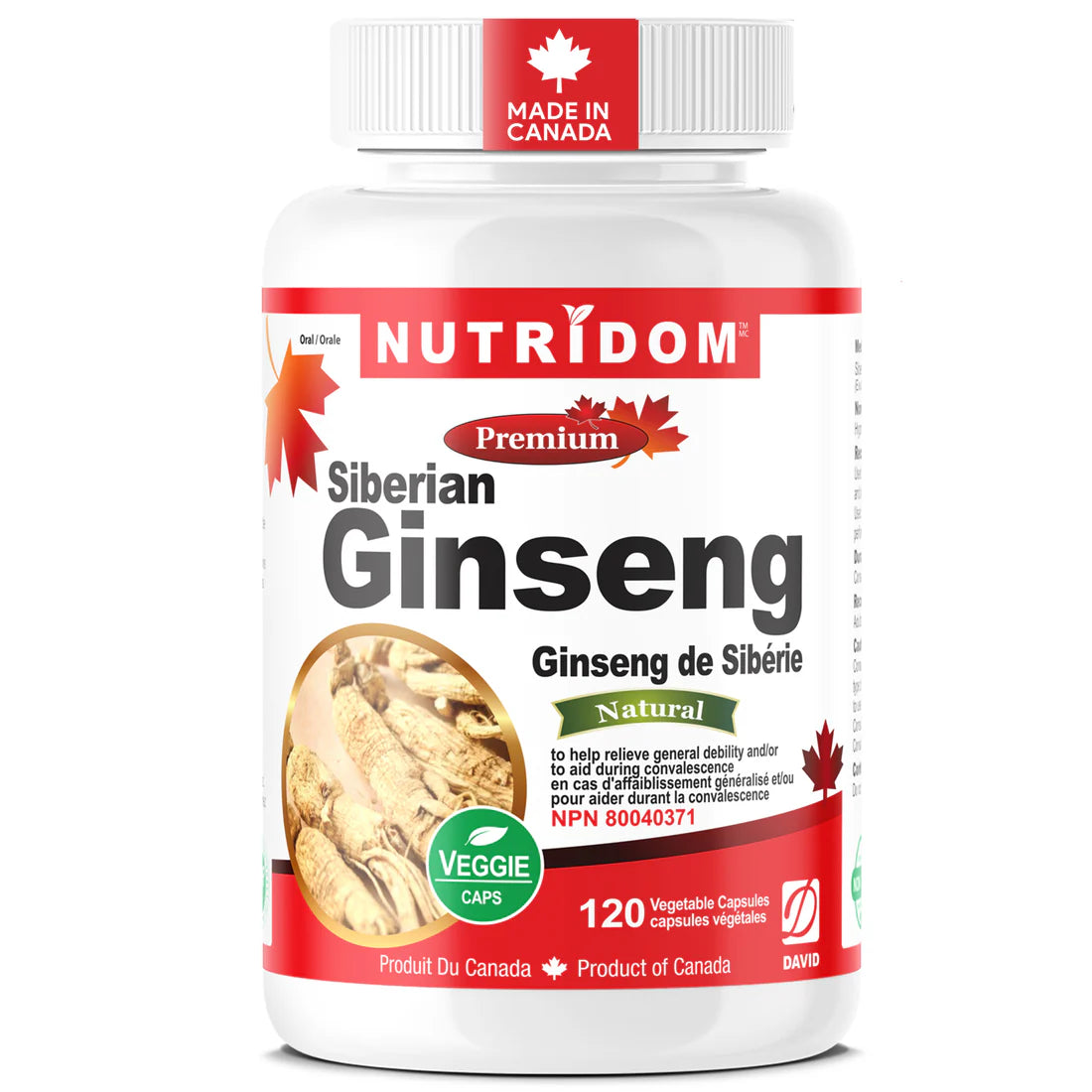 Nutridom Siberian Ginseng – 120 V-Caps