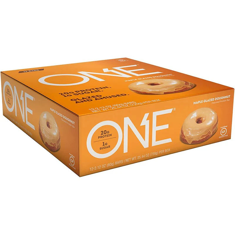 ONE Bar Maple Glazed Doughnut – Full Box (12 Pieces)