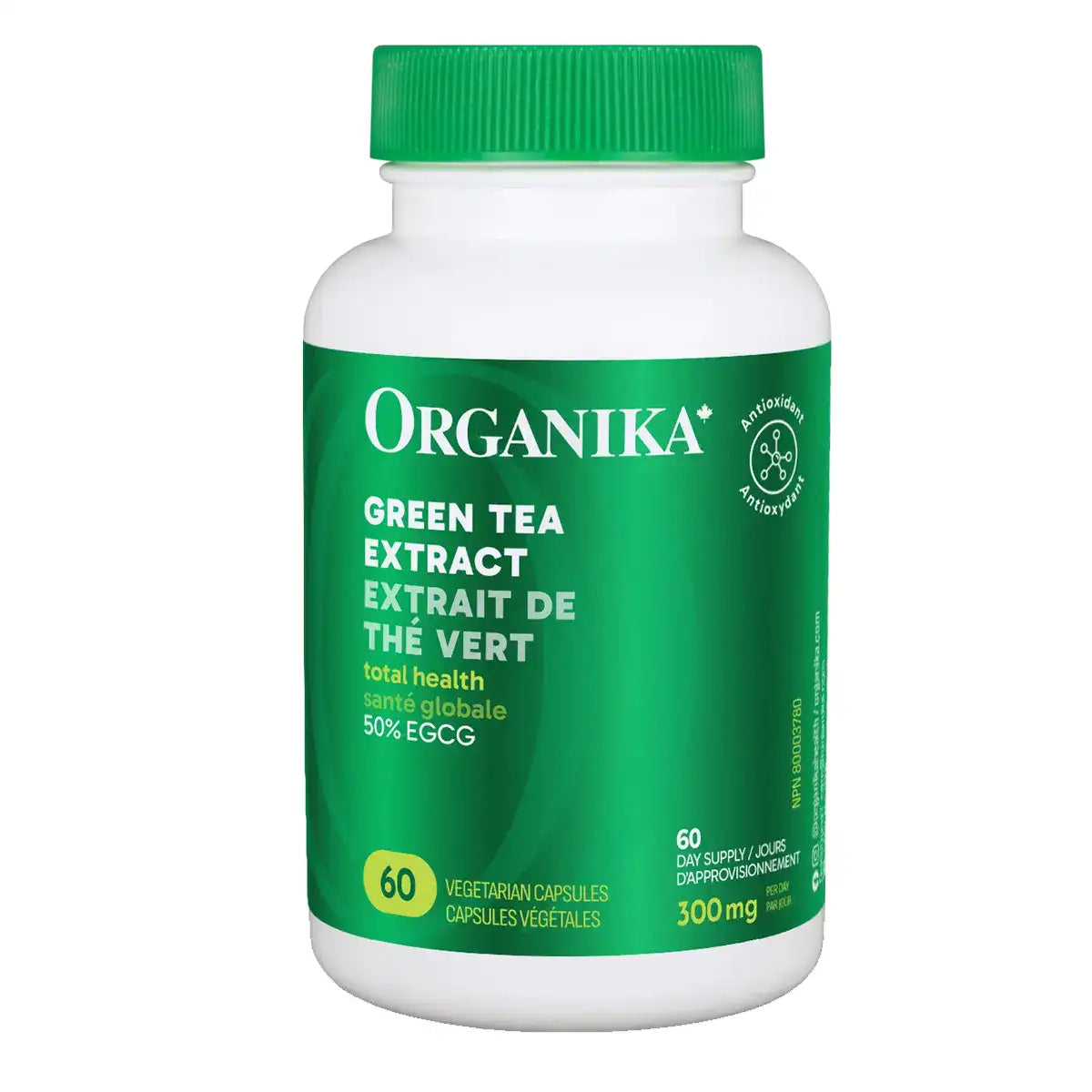 Organika Green Tea Extract – 60 Veggie Caps