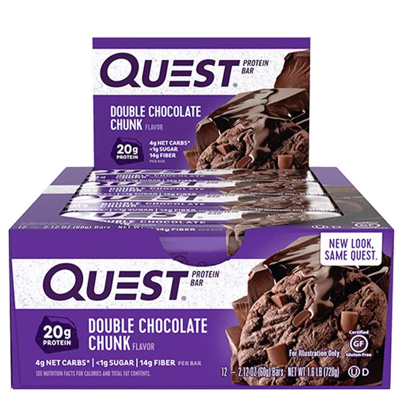 Quest Double Chocolate Chunk – Full Box (12 Pieces)