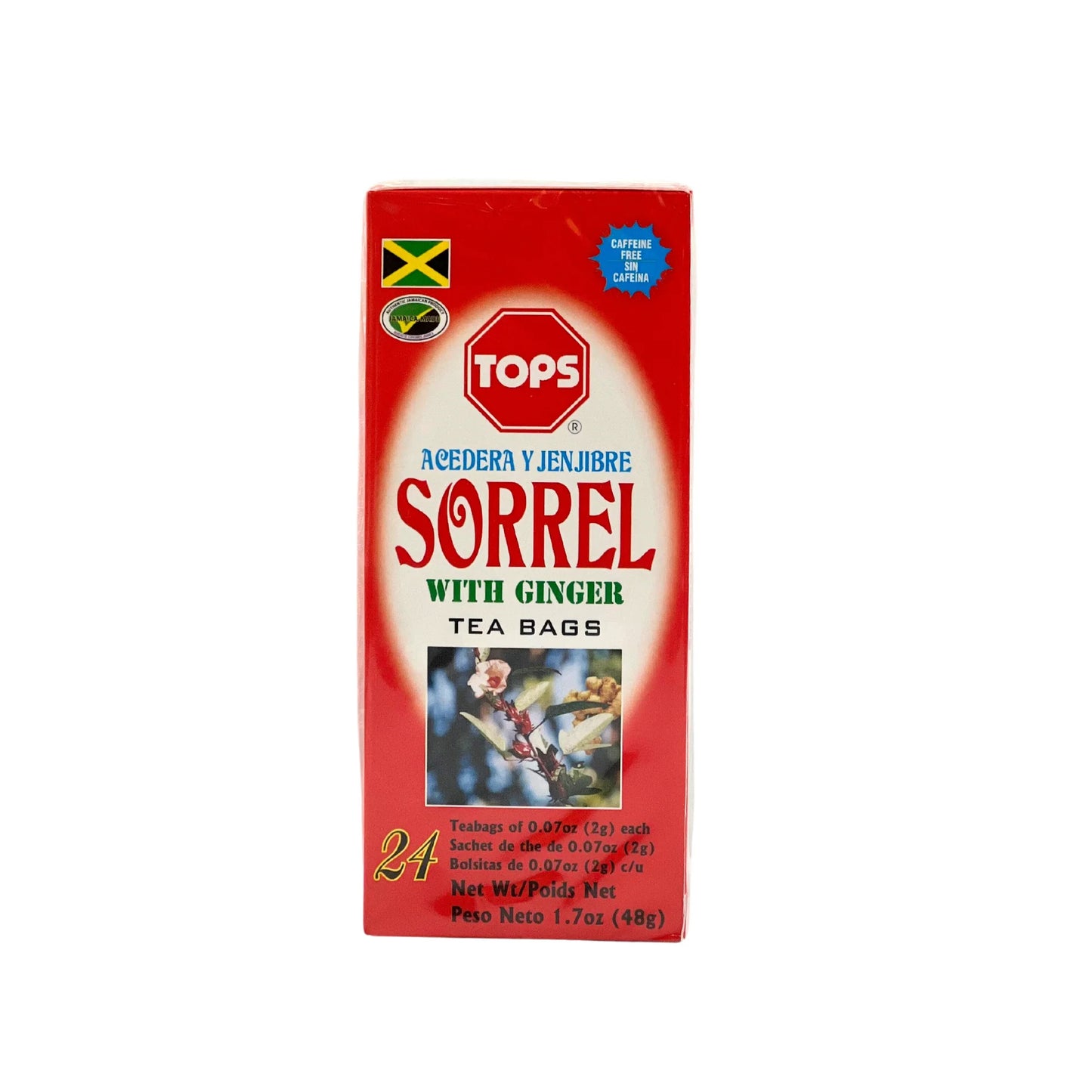 Tops Jamaican Sorrel with Ginger Tea – 24 Tea Bags 🌿 | Antioxidants, Digestion & Immune Support
