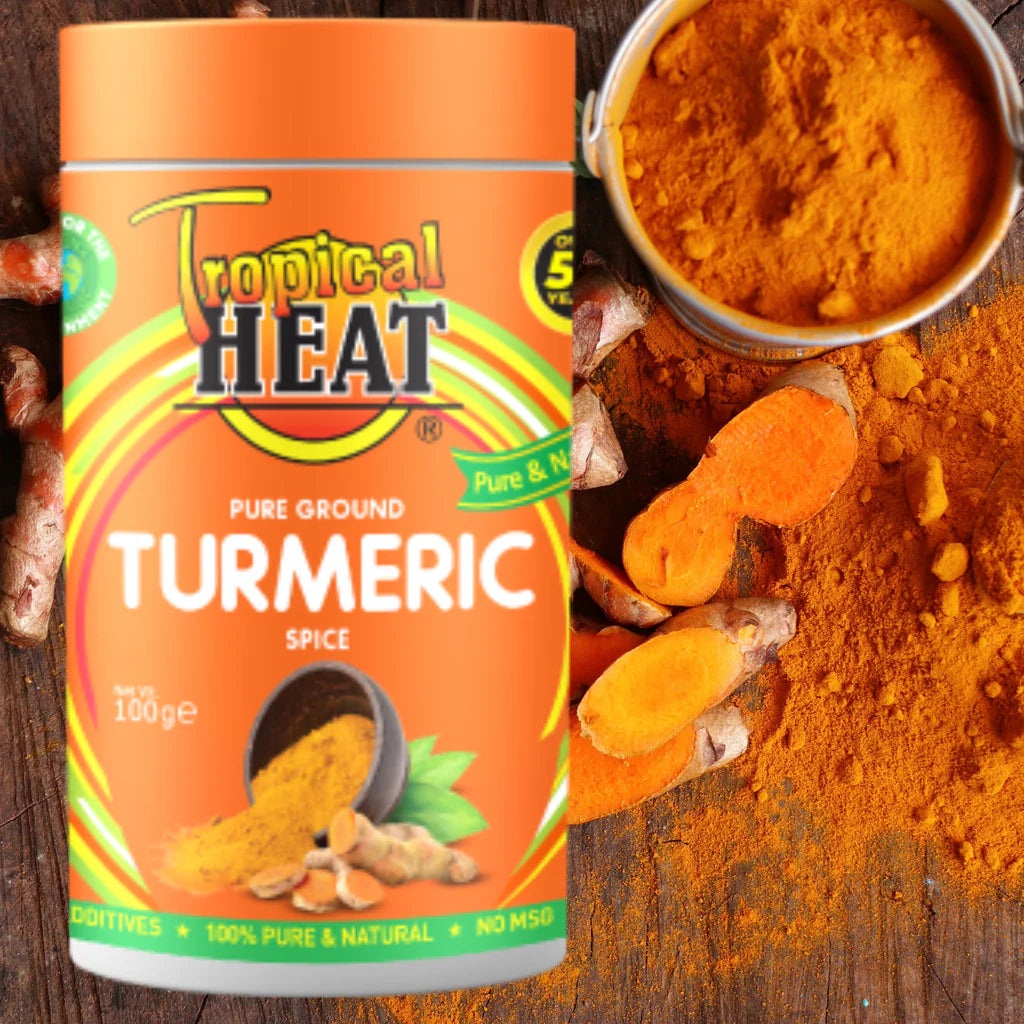 Tropical Heat Pure Ground Turmeric Spice Seasoning – 100 g