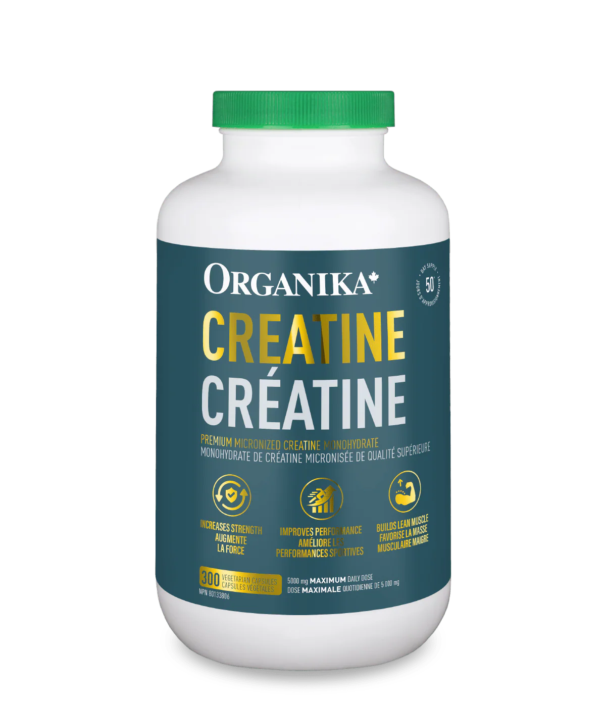 Organika Creatine – 300 Capsules