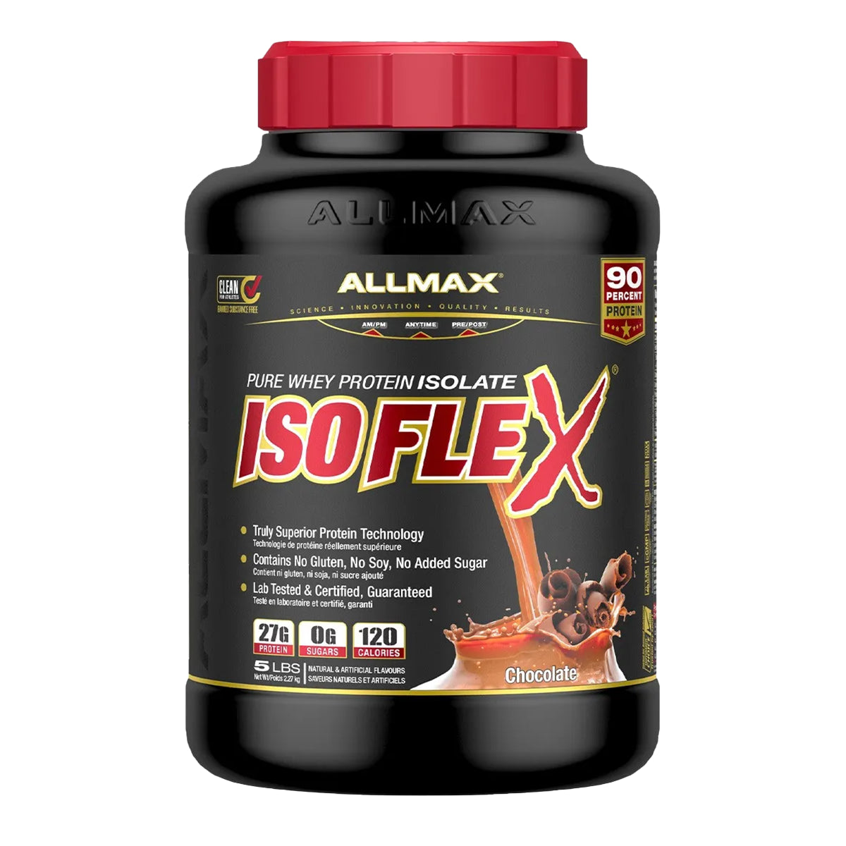 Allmax ISOFlex 100% Whey Protein Isolate – Chocolate | 5 lb