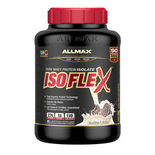 Allmax Isoflex 100% Whey Protein Isolate – Cookies & Cream | 5 lb