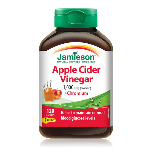 Jamieson Apple Cider Vinegar + Chromium – 120 Caplets