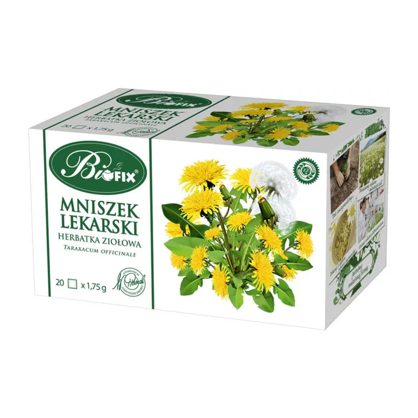Biofix Dandelion Tea – 20 Tea Bags 🌿 | Liver Detox, Digestion & Herbal Wellness (Poland)
