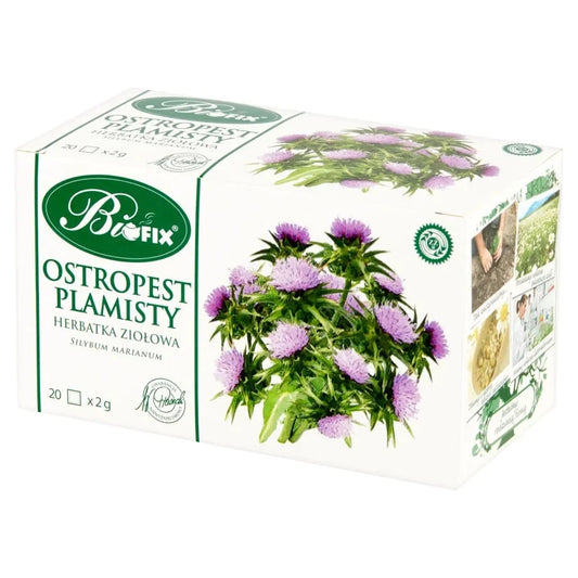 Biofix Milk Thistle Tea – 20 Tea Bags 🌿 | Liver Support, Detox & Herbal Wellness (Poland)