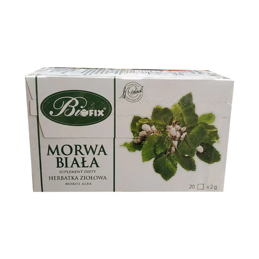 Biofix White Mulberry Tea – 20 Tea Bags 🌿 | Blood Sugar Support & Antioxidant Wellness (Poland)
