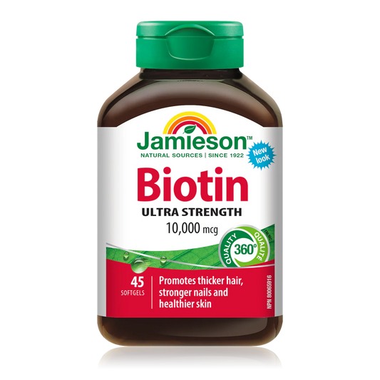 Jamieson Biotin 10,000 mcg – 45 Caplets