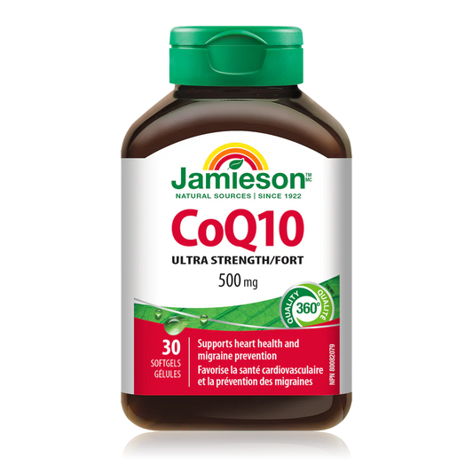 Jamieson Co-Q10 500 mg – 30 Softgels