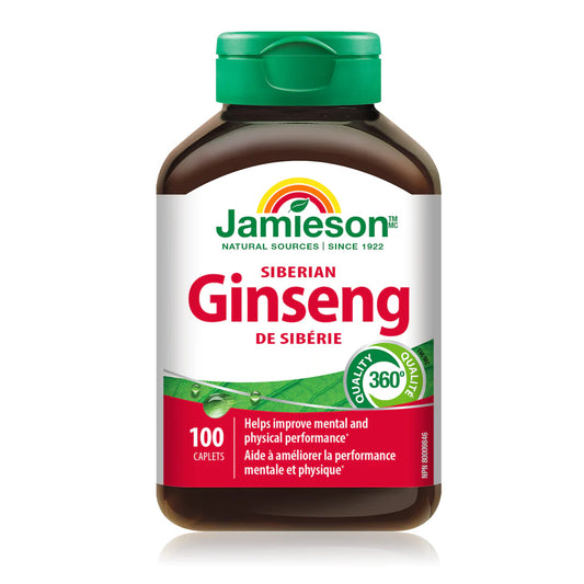 Jamieson Ginseng Siberian – 100 Caplets