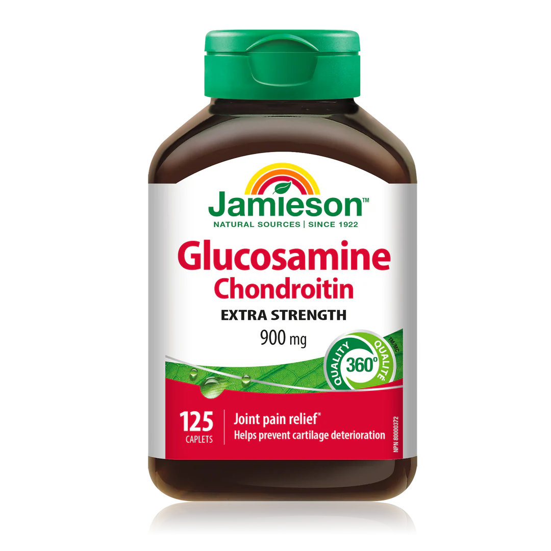 Jamieson Glucosamine + Chondroitin 900 mg Extra Strength – 125 Caplets