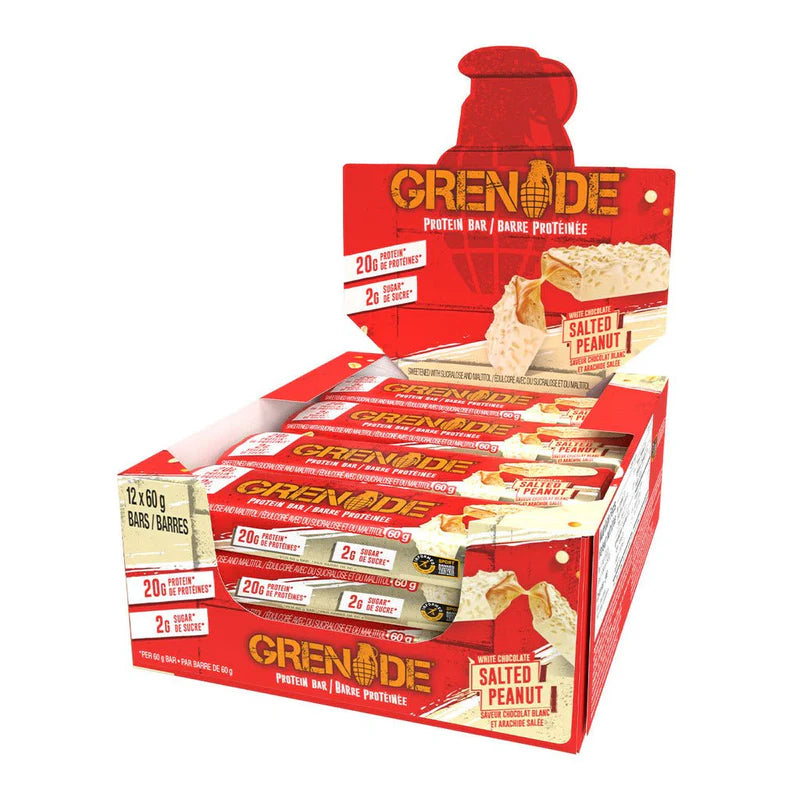 Grenade White Chocolate Salted Peanut – Full Box (12 Pieces)