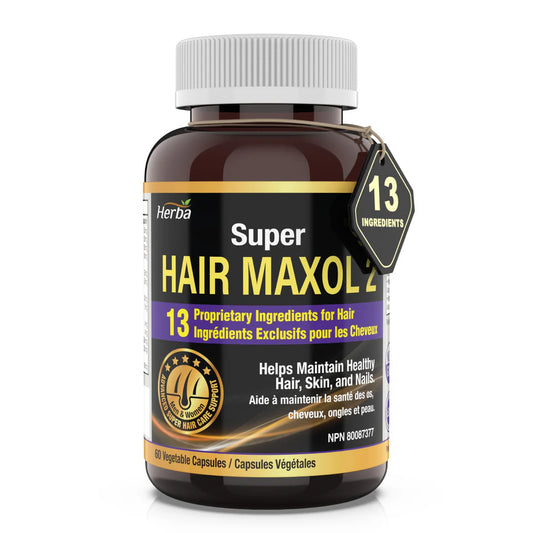 Herba Hair Maxol 2 – Hair Growth Vitamins with Biotin for Men & Women