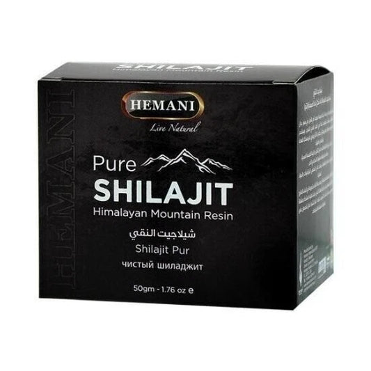 Hemani Pure Shilajit Himalayan Resin 50g – 50% Fulvic Acid ⛰️ | Premium Mineral Resin for Energy, Vitality & Wellness