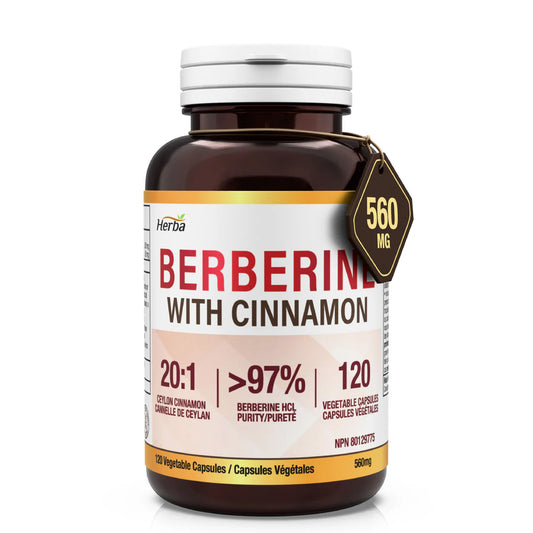 Herba Berberine with Cinnamon 560 mg – 120 Capsules
