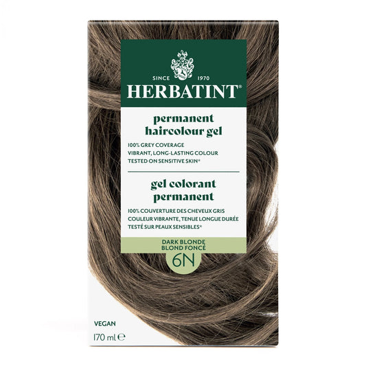 Herbatint Permanent Hair Color Gel 6N Dark Blonde – 170 mL