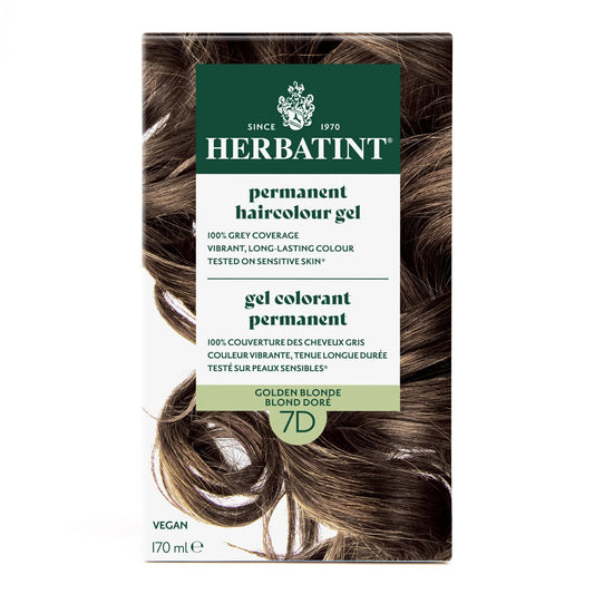 Herbatint Permanent Hair Color Gel – 7D Golden Blonde 170 mL