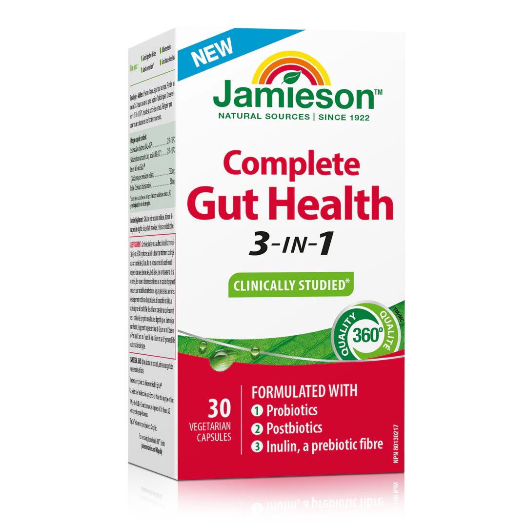 Jamieson Complete Gut Health Probiotic – 30 Caplets