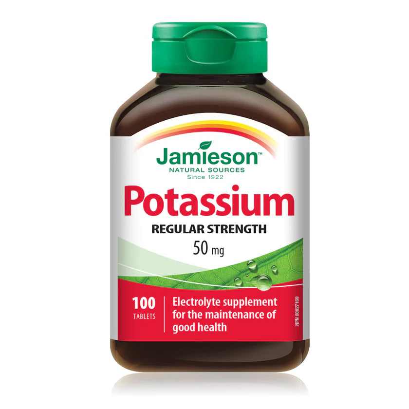 Jamieson Potassium 50 mg – 100 Caplets