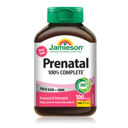 Jamieson Prenatal Multivitamin 100% – 100 Caplets