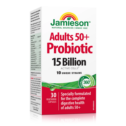 Jamieson Probiotic 15B Adult 50+ – 30 Caplets