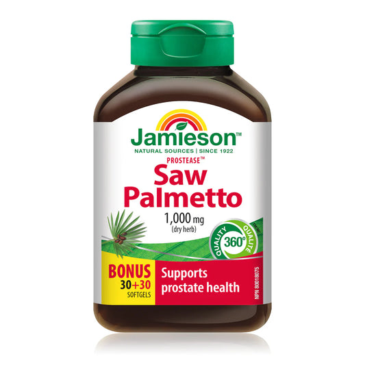 Jamieson Saw Palmetto 1000 mg – 30 + 30 Caplets