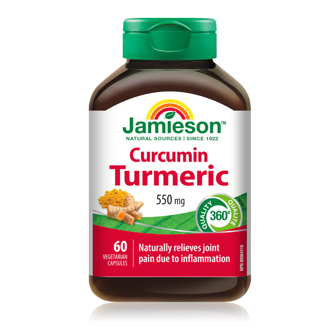 Jamieson Turmeric Curcumin 550 mg – 60 Caplets