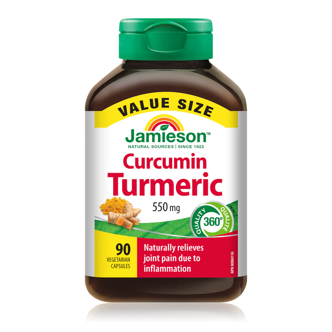 Jamieson Turmeric Curcumin 550 mg – 90 Caplets