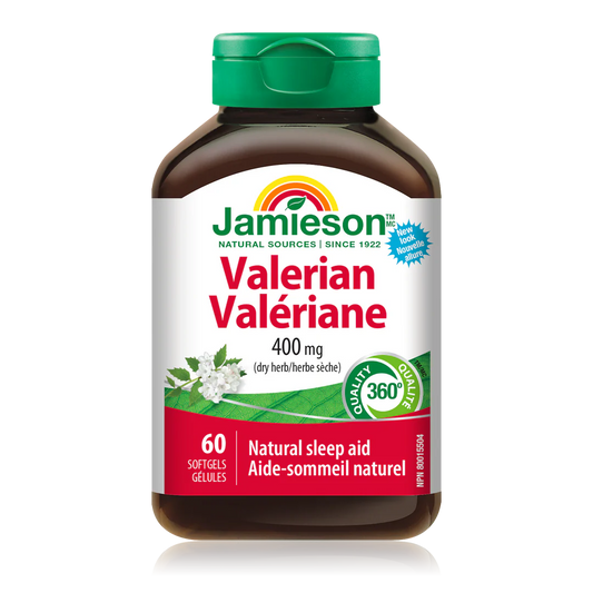 Jamieson Valerian 400 mg – 60 Caplets