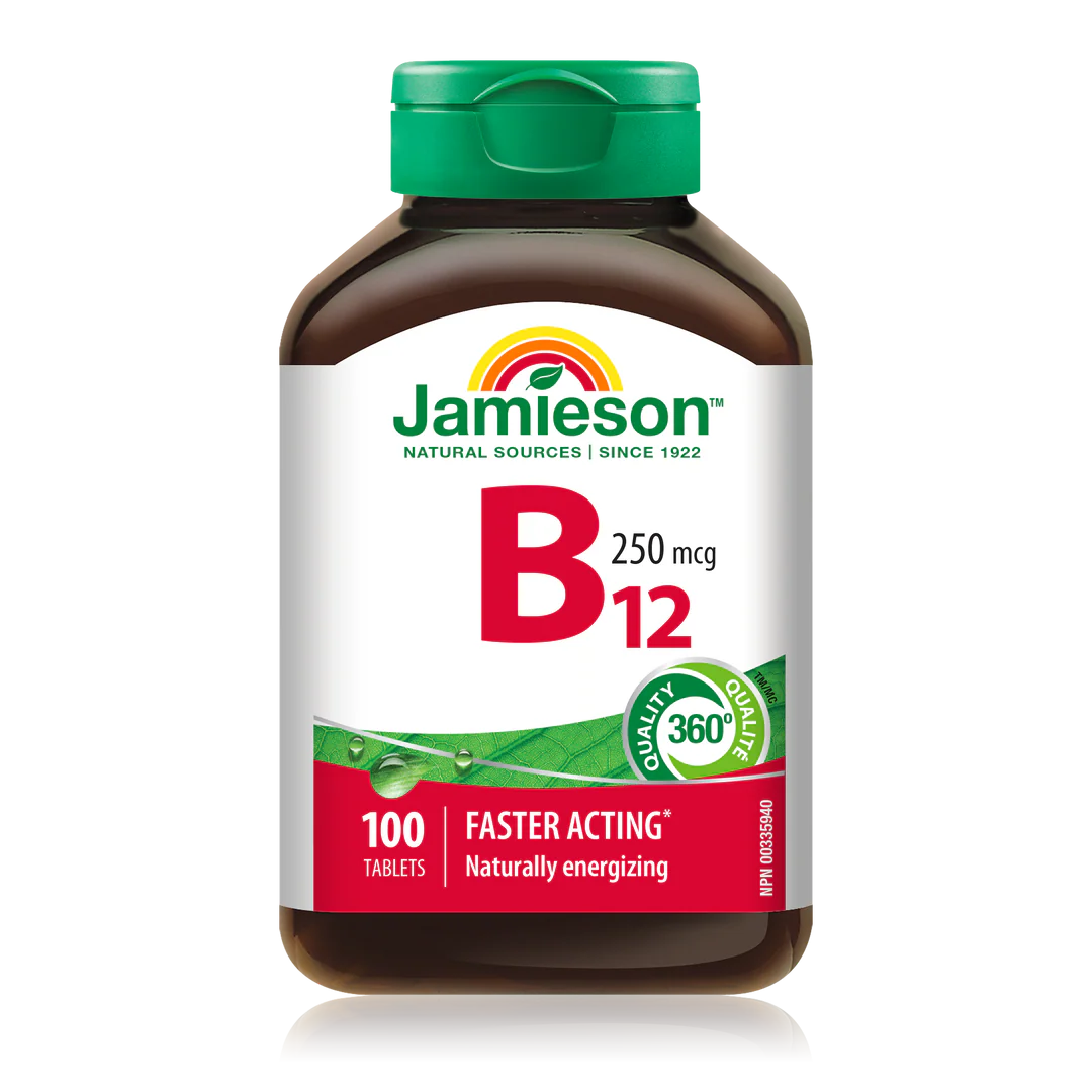 Jamieson Vitamin B12 250 mcg – 100 Caplets