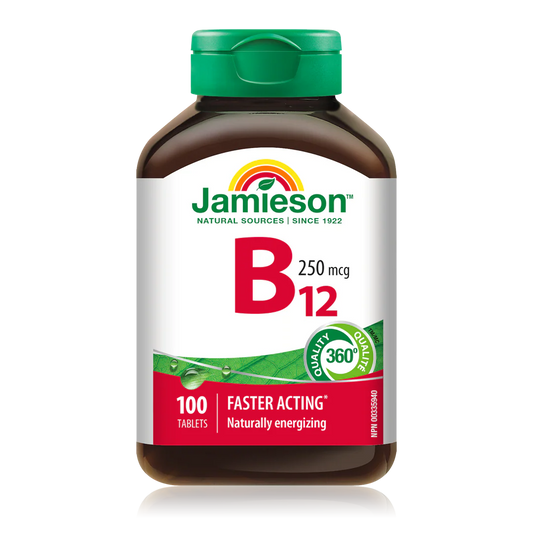 Jamieson Vitamin B12 250 mcg – 100 Caplets